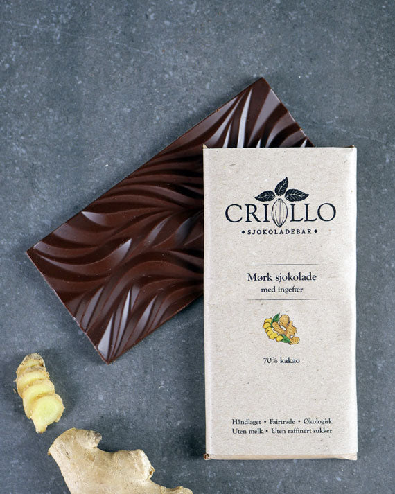Sjokoladeplate Ingefær 70%