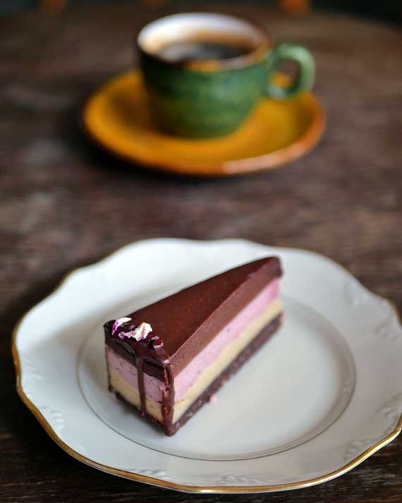 Jordbærkake, 3-pack kakestykke