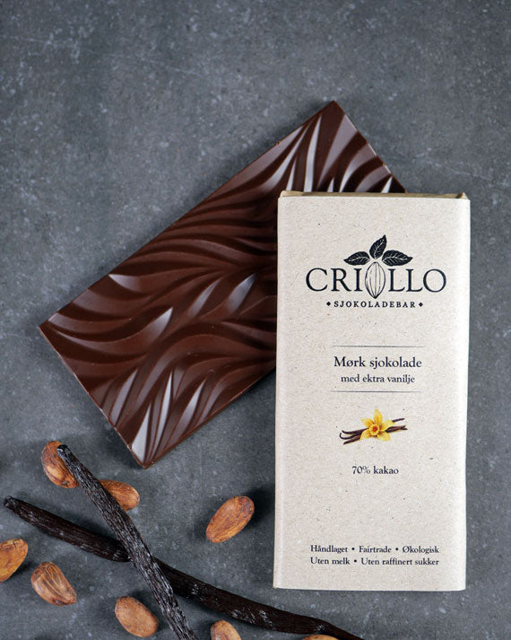 Sjokoladeplate Vanilje 70%