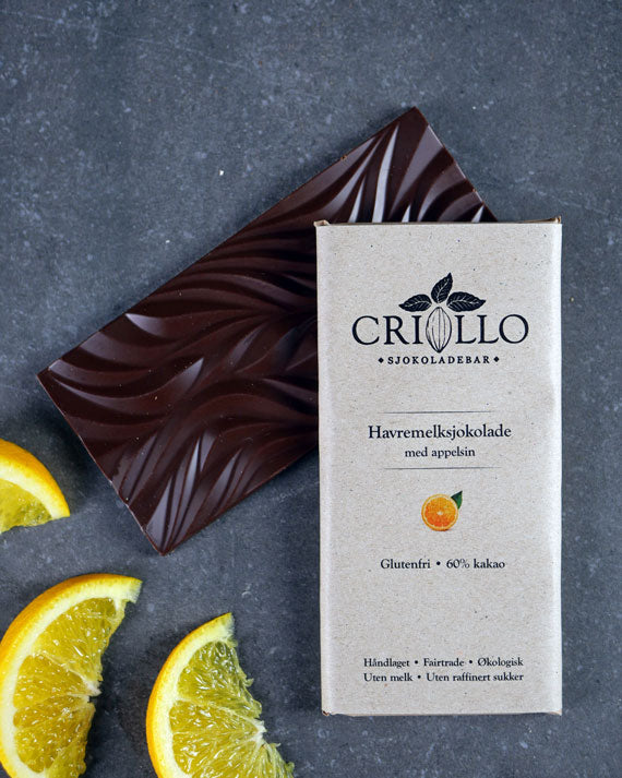 Sjokoladeplate Appelsin 60%