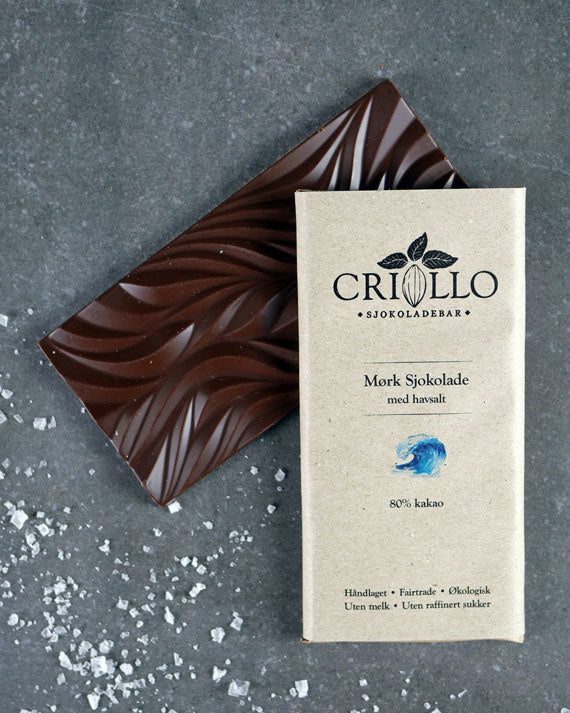 Sjokoladeplate Havsalt 80%